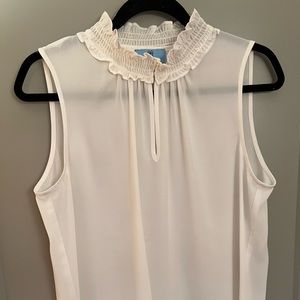 Cece Sheer Short Sleeve Blouse